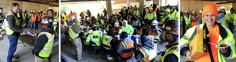 Images from The Blue Light topping out luncheon