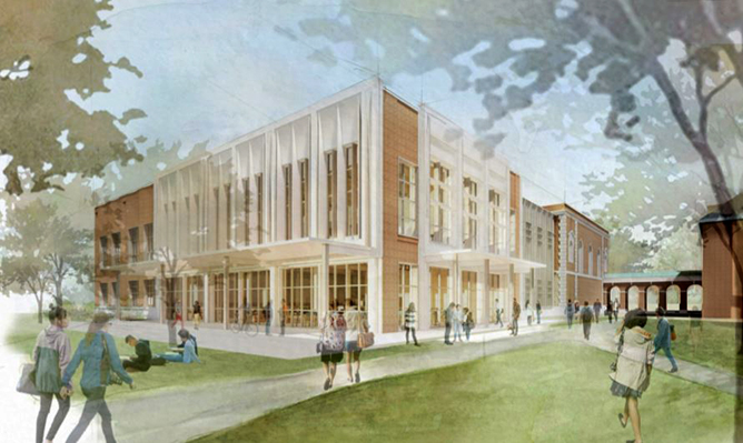 Rendering of Lilly Library