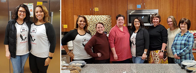 photo of NAWIC volunteers who hosted a dinner at Durham's Ronald McDonald House
